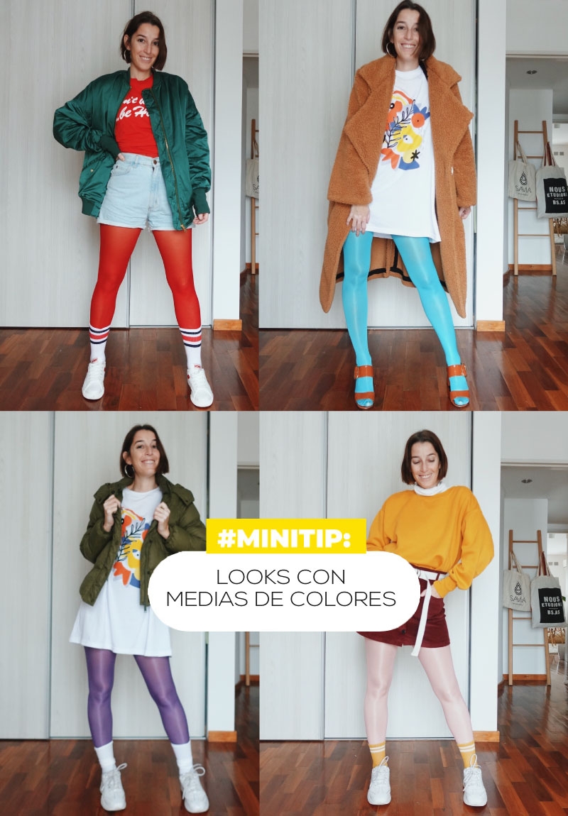 #MINITIP: ¿CÓMO HACER LOOKS CON MEDIAS DE COLORES?